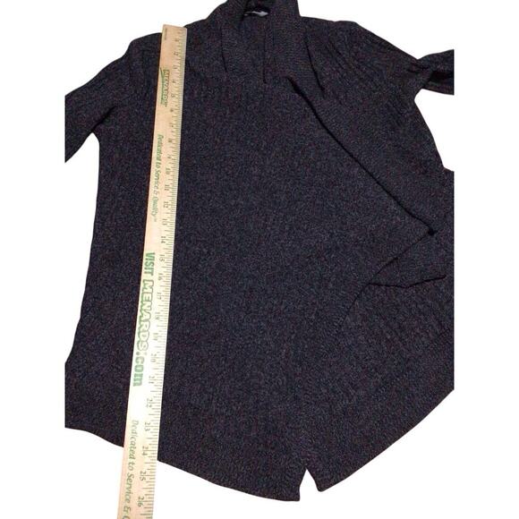 Athleta Wrap Cardigan Open Sweater Gray Soft Ribbed Jacket Knit Size XXS - Picture 8 of 12
